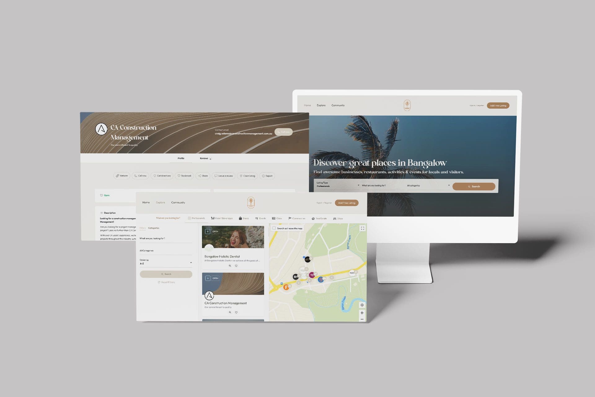 Ecommerce website design Byron Bay, Bangalow Locals, Business Branding, Web design - c55 creative