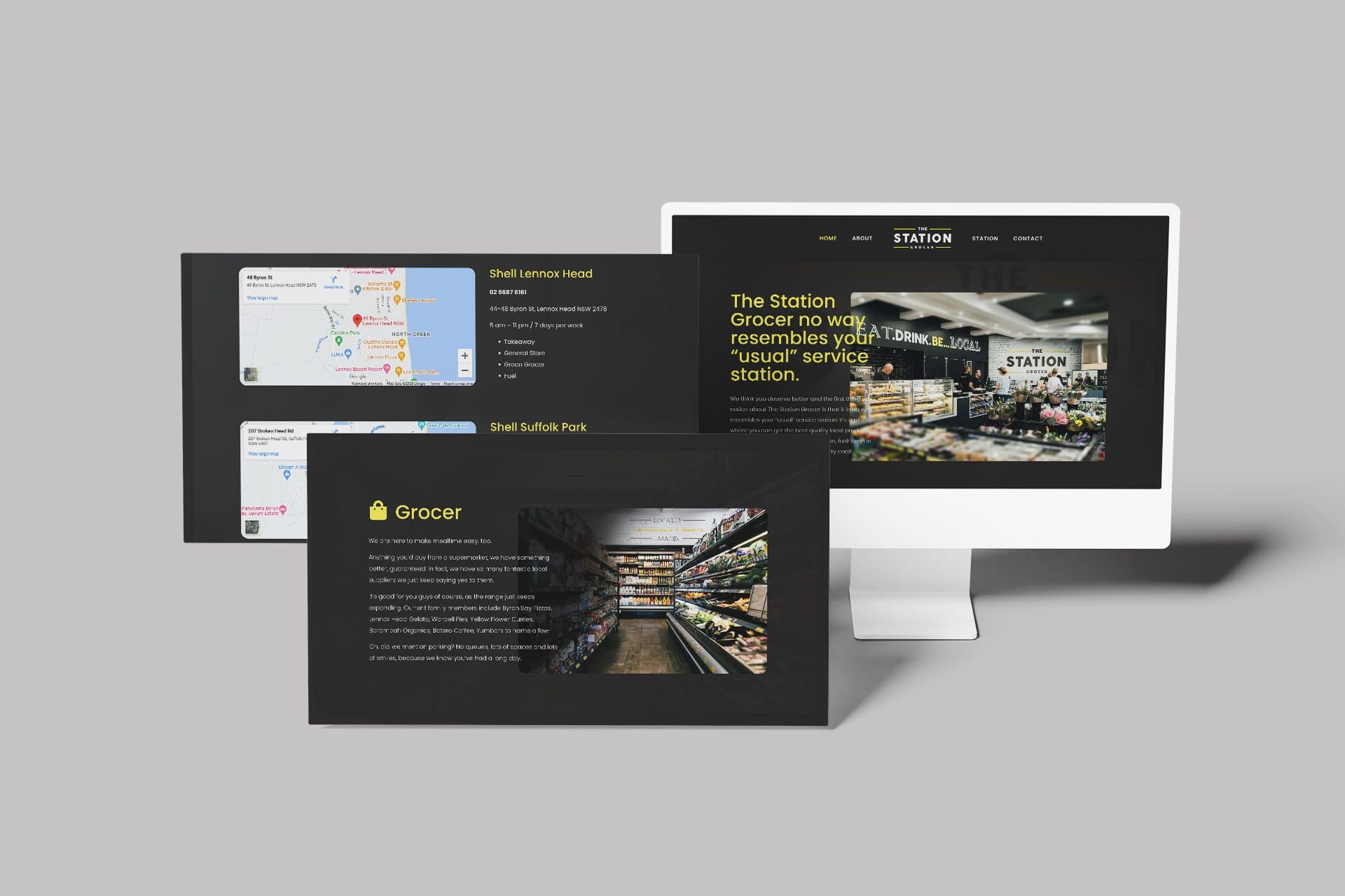 The Station Grocer, Web Design, Photography - c55 creative